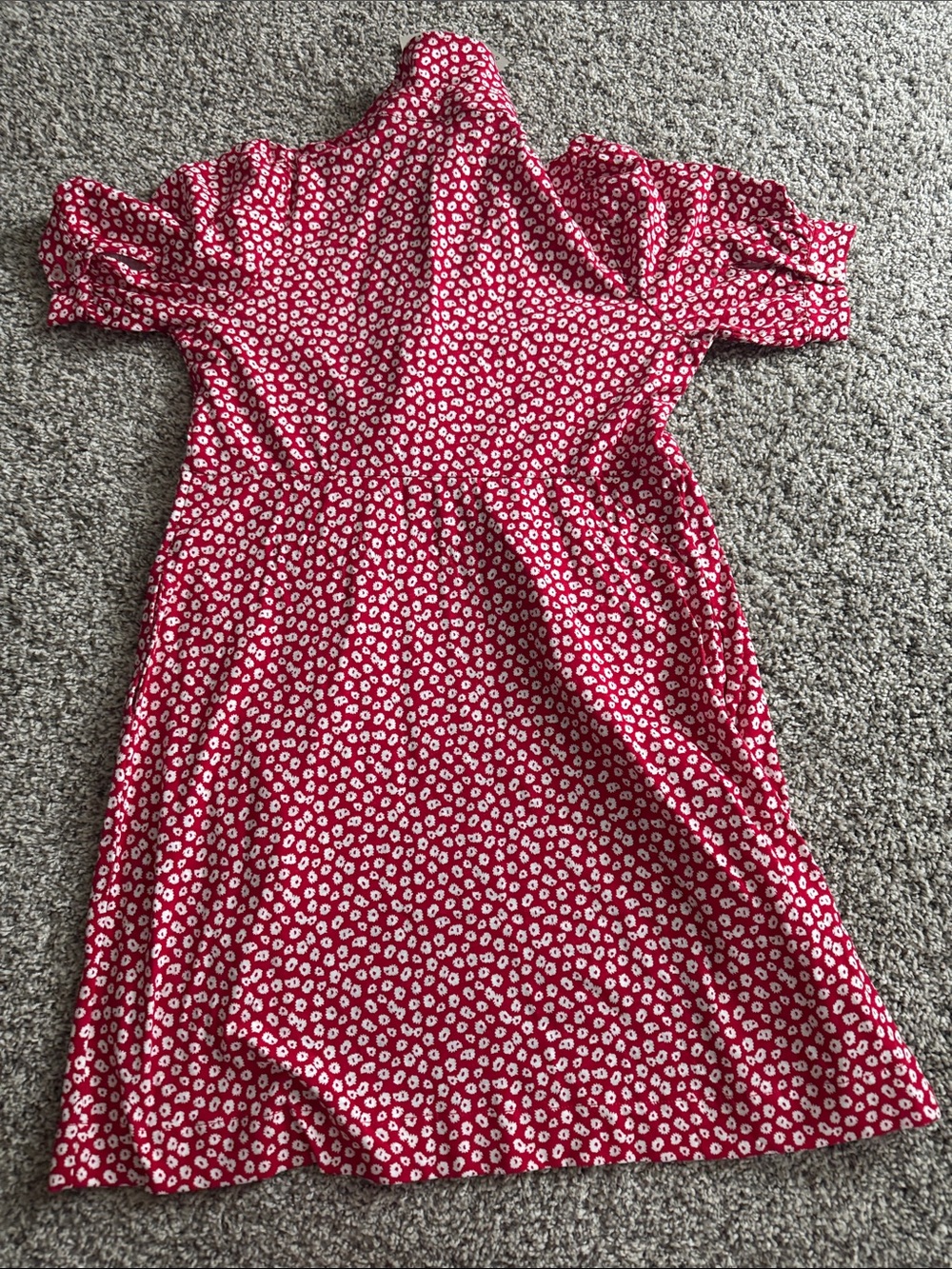 Boden Size 10 NWT Red Floral Ditsy Print Short Sleeve Shirt Dress - Picture 6 of 9